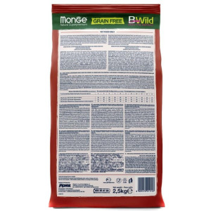 Беззерновой корм Monge Dog BWild GRAIN FREE для собак, ягненок/картофель, 2,5 кг Беззерновой корм Monge Dog BWild GRAIN FREE для собак, ягненок/картофель, 2,5 кг