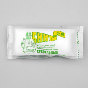 Бинт медицинский стерильный фиксирующий из нетканого полотна, 10 х 500 см Бинт медицинский стерильный фиксирующий из нетканого полотна, 10 х 500 см