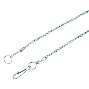 Цепь привязочная витая Зооник, 2,5 мм, 2,5 м с карабином Цепь привязочная витая Зооник, 2,5 мм, 2,5 м с карабином