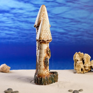 Декорация для аквариума "Замок острый двойной", 11 х 15 х 36 см, микс Декорация для аквариума "Замок острый двойной", 11 х 15 х 36 см, микс