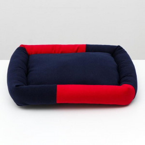 Диван мягкий, 52 х 42 х 10 см, кашемир, сине-красный Диван мягкий, 52 х 42 х 10 см, кашемир, сине-красный