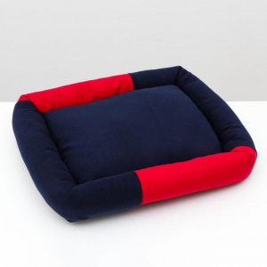 Диван мягкий, 52 х 42 х 10 см, кашемир, сине-красный Диван мягкий, 52 х 42 х 10 см, кашемир, сине-красный