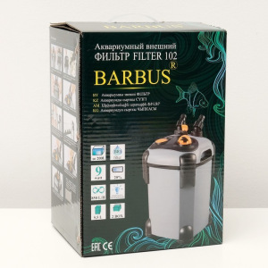 Фильтр BARBUS выносной FILTER 102 850л/ч, 9 Вт с комплектом базовых наполнителей Фильтр BARBUS выносной FILTER 102 850л/ч, 9 Вт с комплектом базовых наполнителей