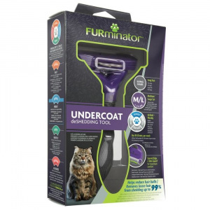Фурминатор FURminator M/L для больших кошек c длинной шерстью Фурминатор FURminator M/L для больших кошек c длинной шерстью