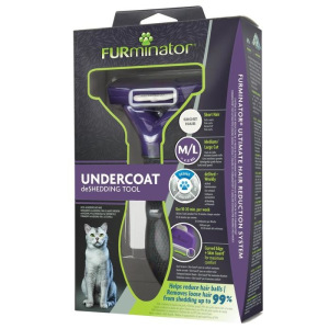 Фурминатор FURminator M/L для больших кошек c короткой шерстью Фурминатор FURminator M/L для больших кошек c короткой шерстью