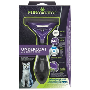 Фурминатор FURminator M/L для больших кошек c короткой шерстью Фурминатор FURminator M/L для больших кошек c короткой шерстью