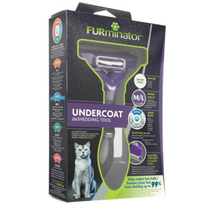 Фурминатор FURminator M/L для больших кошек c короткой шерстью Фурминатор FURminator M/L для больших кошек c короткой шерстью