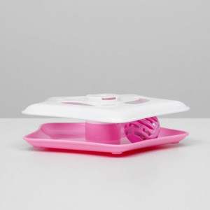 Игровой комплекс для кошек с большой мышью 7,5 см и шариком, 20 х 20 х 30 см, микс цветов Игровой комплекс для кошек с большой мышью 7,5 см и шариком, 20 х 20 х 30 см, микс цветов