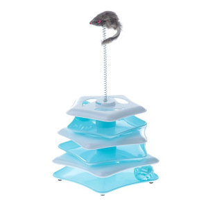 Игровой комплекс "Пирамида" с большой мышью 7,5 см и 3 шариками (1 светящийся), микс цветов 39375 Игровой комплекс "Пирамида" с большой мышью 7,5 см и 3 шариками (1 светящийся), микс цветов 39375