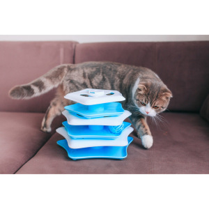 Игровой комплекс "Пирамида" с большой мышью 7,5 см и 3 шариками (1 светящийся), микс цветов 39375 Игровой комплекс "Пирамида" с большой мышью 7,5 см и 3 шариками (1 светящийся), микс цветов 39375