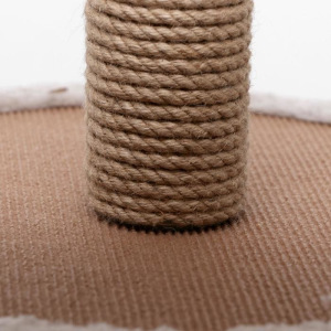 Игровой комплекс с домиком, 3 площадками и игрушкой, 50х50х85 см, тёмно-бежевый Игровой комплекс с домиком, 3 площадками и игрушкой, 50х50х85 см, тёмно-бежевый