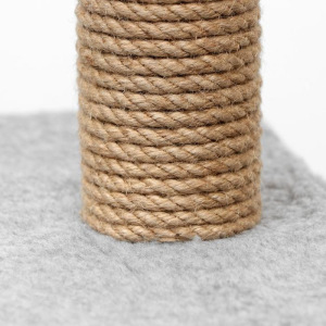 Игровой комплекс с домиком, горкой, 3 площадками,60х39х97 см, джут, ковролин, тёмно-серый Игровой комплекс с домиком, горкой, 3 площадками,60х39х97 см, джут, ковролин, тёмно-серый