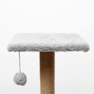 Игровой комплекс с домиком, горкой, 3 площадками,60х39х97 см, джут, ковролин, тёмно-серый Игровой комплекс с домиком, горкой, 3 площадками,60х39х97 см, джут, ковролин, тёмно-серый