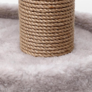 Игровой комплекс с домиком и горкой, 3 площадки, 80х40х98 см, джут, ковролин, тёмно-бежевый Игровой комплекс с домиком и горкой, 3 площадки, 80х40х98 см, джут, ковролин, тёмно-бежевый