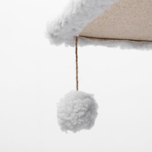 Игровой комплекс с домиком и горкой, 60х39х97 см, джут, ковролин, светло-серый Игровой комплекс с домиком и горкой, 60х39х97 см, джут, ковролин, светло-серый