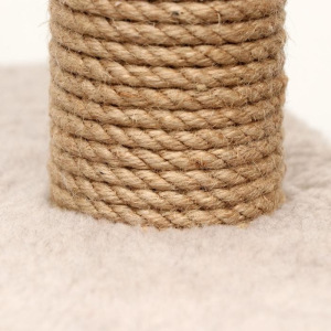 Игровой комплекс с домиком и горкой, 60х39х97 см, джут, ковролин, тёмно-бежевый Игровой комплекс с домиком и горкой, 60х39х97 см, джут, ковролин, тёмно-бежевый