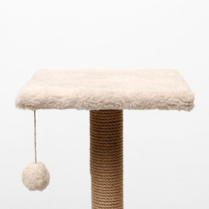 Игровой комплекс с домиком и горкой, 60х39х97 см, джут, ковролин, тёмно-бежевый Игровой комплекс с домиком и горкой, 60х39х97 см, джут, ковролин, тёмно-бежевый