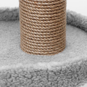 Игровой комплекс с домиком и горкой, 80х40х98 см, джут, ковролин, тёмно-серый Игровой комплекс с домиком и горкой, 80х40х98 см, джут, ковролин, тёмно-серый