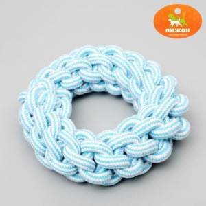 Игрушка канатная "Кольцо", 250 г, до 20 см, микс цветов Игрушка канатная "Кольцо", 250 г, до 20 см, микс цветов