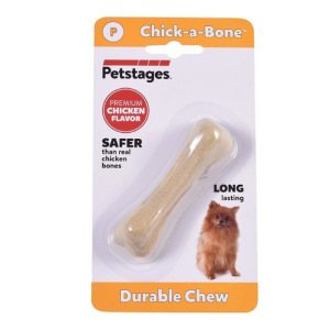 Игрушка Petstages Chick-A-Bone "Косточка" для собак, очень маленькая, с ароматом курицы, 8 см 4729 Игрушка Petstages Chick-A-Bone "Косточка" для собак, очень маленькая, с ароматом курицы, 8 см 4729