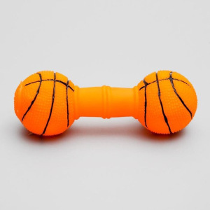 Игрушка пищащая "Баскетбольная гантель", 15,5 х 6 см Игрушка пищащая "Баскетбольная гантель", 15,5 х 6 см