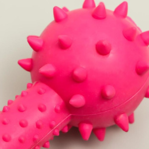 Игрушка жевательная "Грозная гантель", 15 х 5 см, розовая Игрушка жевательная "Грозная гантель", 15 х 5 см, розовая