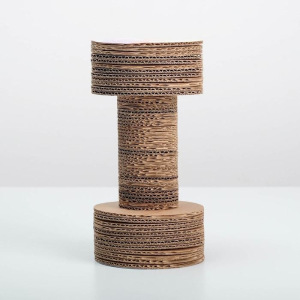 Когтеточка из картона с кошачьей мятой «Кото-йога», гантель Когтеточка из картона с кошачьей мятой «Кото-йога», гантель