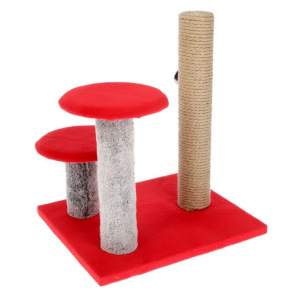 Когтеточка "Столбик" с двумя грибами, джут 43 х 36 х 31 см, МИКС ЦВЕТОВ Когтеточка "Столбик" с двумя грибами, джут 43 х 36 х 31 см, МИКС ЦВЕТОВ