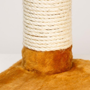 Когтеточка с площадкой 36 x 36 x 45 см, сизаль, микс цветов Когтеточка с площадкой 36 x 36 x 45 см, сизаль, микс цветов