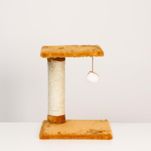 Когтеточка с площадкой 36 x 36 x 45 см, сизаль, микс цветов Когтеточка с площадкой 36 x 36 x 45 см, сизаль, микс цветов