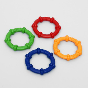 Кольцо рельефное из термопластичной резины, 9,5 см, не тонет, микс цветов Кольцо рельефное из термопластичной резины, 9,5 см, не тонет, микс цветов