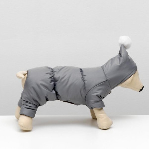 Комбинезон для собак с помпоном, размер 2XL (ДС 34-36 см, ОШ 34-36 см, ОГ 44-48 см) Комбинезон для собак с помпоном, размер 2XL (ДС 34-36 см, ОШ 34-36 см, ОГ 44-48 см)