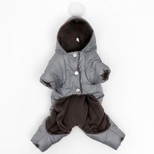 Комбинезон для собак с помпоном, размер 2XL (ДС 34-36 см, ОШ 34-36 см, ОГ 44-48 см) Комбинезон для собак с помпоном, размер 2XL (ДС 34-36 см, ОШ 34-36 см, ОГ 44-48 см)