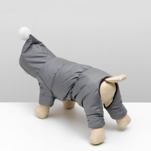 Комбинезон для собак с помпоном, размер 2XL (ДС 34-36 см, ОШ 34-36 см, ОГ 44-48 см) Комбинезон для собак с помпоном, размер 2XL (ДС 34-36 см, ОШ 34-36 см, ОГ 44-48 см)