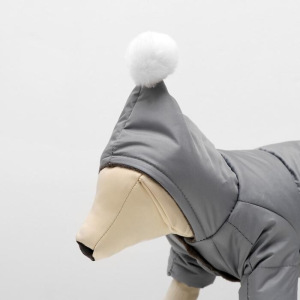 Комбинезон для собак с помпоном, размер 2XL (ДС 34-36 см, ОШ 34-36 см, ОГ 44-48 см) Комбинезон для собак с помпоном, размер 2XL (ДС 34-36 см, ОШ 34-36 см, ОГ 44-48 см)