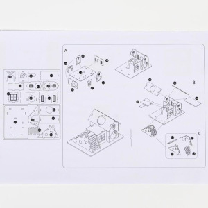 Комплекс-площадка для грызунов с 2 домиками и горкой, фанера, 19 х 14 см, микс цветов Комплекс-площадка для грызунов с 2 домиками и горкой, фанера, 19 х 14 см, микс цветов