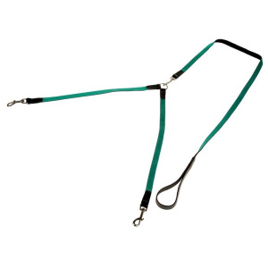 Комплект «Зооник»: поводок 1.5 м с двойной своркой, капроновая лента, 20 мм, микс Комплект «Зооник»: поводок 1.5 м с двойной своркой, капроновая лента, 20 мм, микс