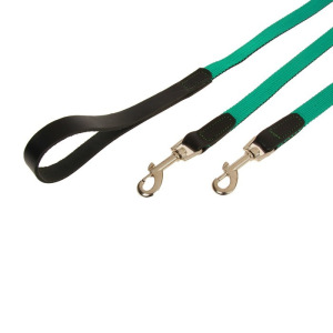 Комплект «Зооник»: поводок 1.5 м с двойной своркой, капроновая лента, 20 мм, микс Комплект «Зооник»: поводок 1.5 м с двойной своркой, капроновая лента, 20 мм, микс