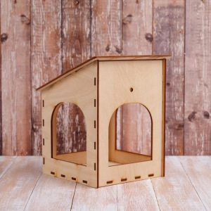 Kopмушка для птиц «Домик малый», 15 × 14 × 17 см Kopмушка для птиц «Домик малый», 15 × 14 × 17 см