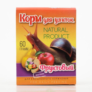 Корм для улиток фруктовый, 60 г Корм для улиток фруктовый, 60 г