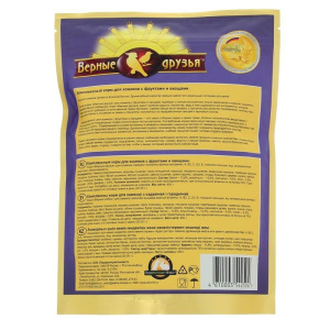 Корм "Верные друзья" для хомяков с фруктами и овощами, 450 г Корм "Верные друзья" для хомяков с фруктами и овощами, 450 г