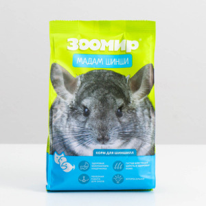 Корм "ЗООМИР. Мадам Шинши" для шиншилл, 500 г Корм "ЗООМИР. Мадам Шинши" для шиншилл, 500 г