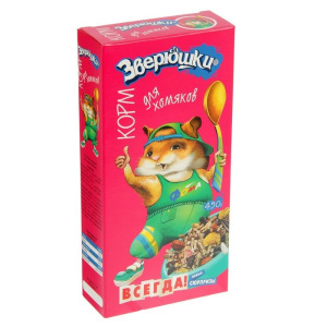 Корм "ЗВЕРЮШКИ" для хомяков (+ подарок), 450 г Корм "ЗВЕРЮШКИ" для хомяков (+ подарок), 450 г