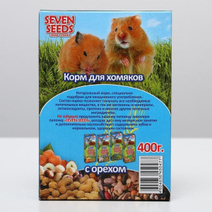 Корм SEVEN SEEDS SPECIAL для хомяков, с орехом, 400 г Корм SEVEN SEEDS SPECIAL для хомяков, с орехом, 400 г