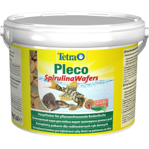 Корм TetraPlecoMulti SpirulinaWafers для травоядных донных рыб, таблетки, ведро, 3,6 л Корм TetraPlecoMulti SpirulinaWafers для травоядных донных рыб, таблетки, ведро, 3,6 л