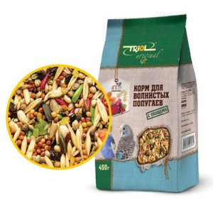 Корм Triol для волнистых попугаев, с овощами, 450 г Корм Triol для волнистых попугаев, с овощами, 450 г