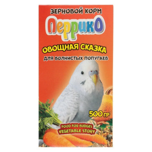 Корм зерновой "Перрико. Овощная сказка" для волнистых попугаев, коробка 500 г Корм зерновой "Перрико. Овощная сказка" для волнистых попугаев, коробка 500 г
