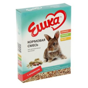 Кормовая смесь «Ешка» для декоративных кроликов, с арахисом, 450 г Кормовая смесь «Ешка» для декоративных кроликов, с арахисом, 450 г