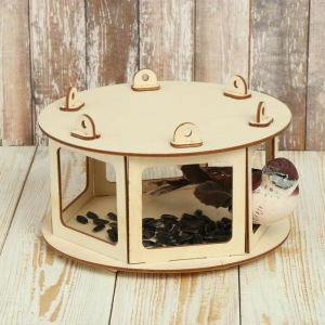 Кормушка для птиц «Беседка», 20 × 20 × 12 см, Greengo Кормушка для птиц «Беседка», 20 × 20 × 12 см, Greengo