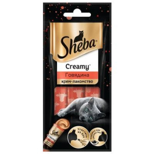 Крем-лакомство Sheba для кошек, говядина, 36 г Крем-лакомство Sheba для кошек, говядина, 36 г